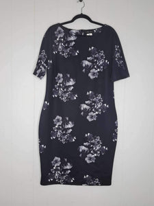 Black and Grey Floral Dress