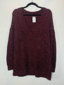 Burgundy Knit Sweater