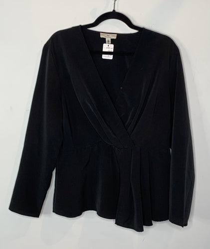 Black Peplum Shirt