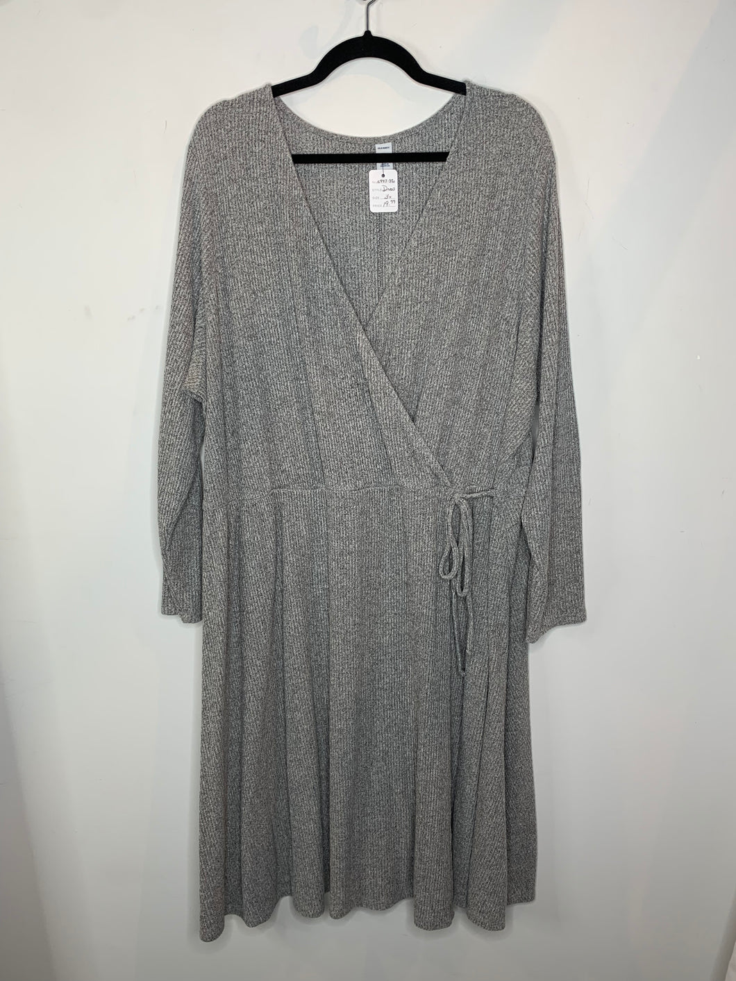 Grey Wrap Dress