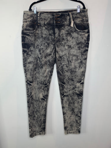 Black and Grey Marbled Jeans