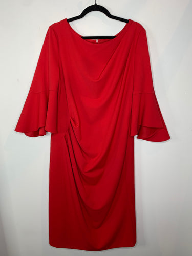 Red Bell Sleeve Dress