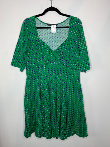 Green Patterned Dress