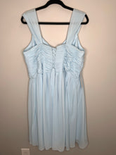 Load image into Gallery viewer, Short Light Blue Tule Overlay Formal Dress