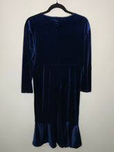 Load image into Gallery viewer, Blue Velvet Dress