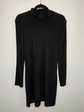 Load image into Gallery viewer, Black Longsleeve Turtleneck Dress