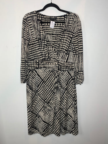Black and White Patterned Dress