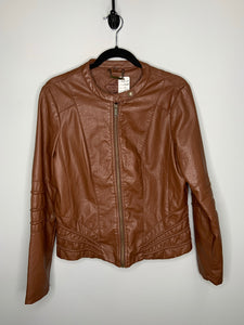 Brown Pleather Jacket