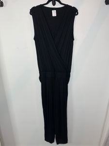 Black Wrap Style Jumpsuit