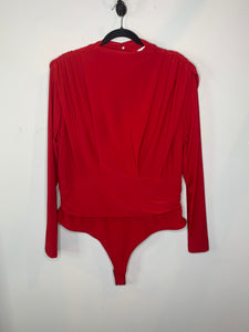 Red Long Sleeved Bodysuit