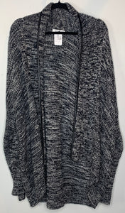 Black and White Knit Cardigan