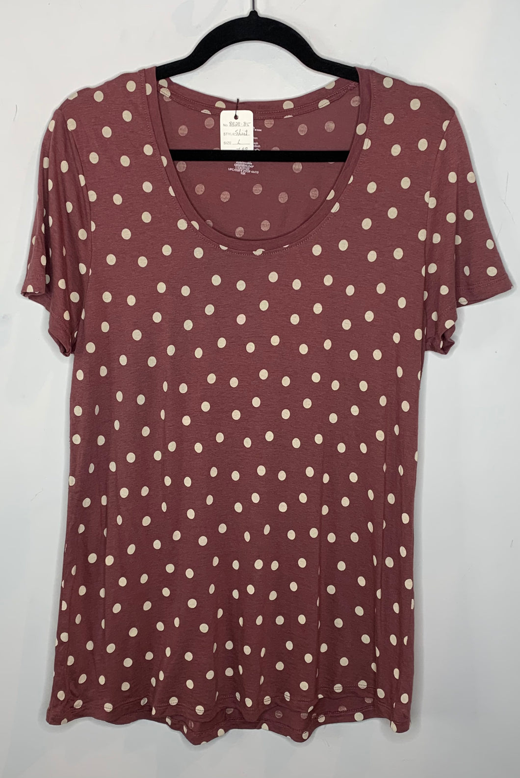 Mauve Polka Dot T-Shirt