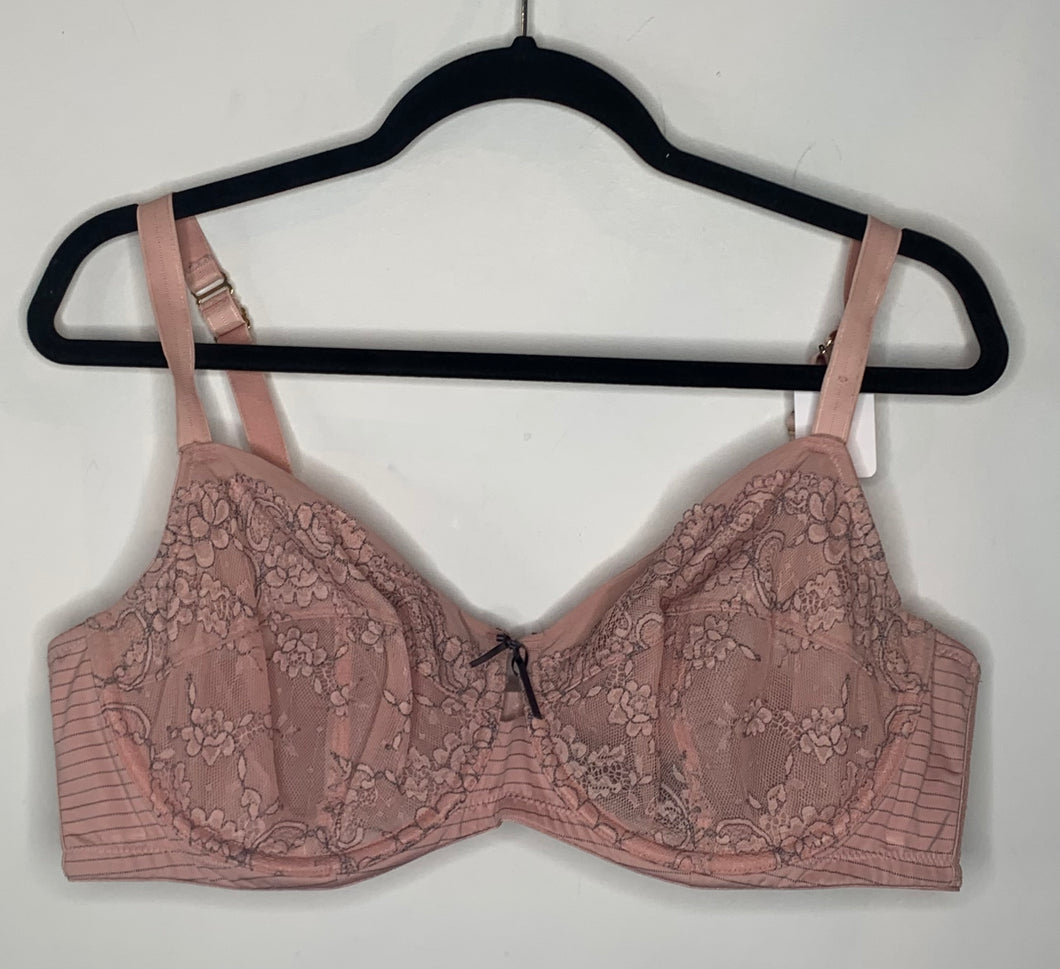 Pink Floral Unlined Bra