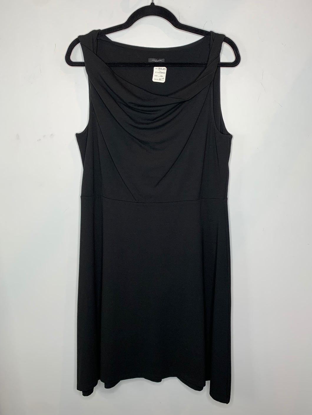 Black Cowl Neck Dress