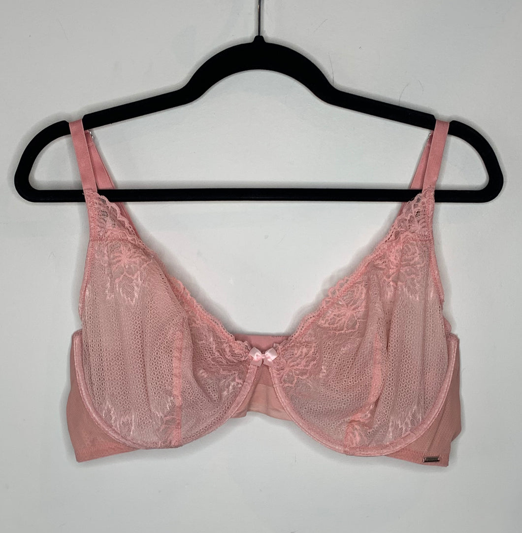 Pink Lace Unlined Bra