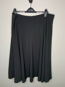 Black Lightly Pleated Skirt